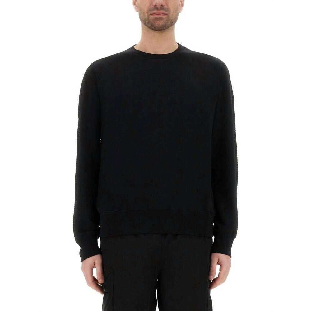NEW PARAJUMPERS men's skein sweatshirt in black